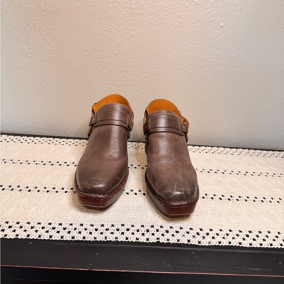 Born Hudson Sling Back Brown Leather Women's Mules - Picture 3 of 8